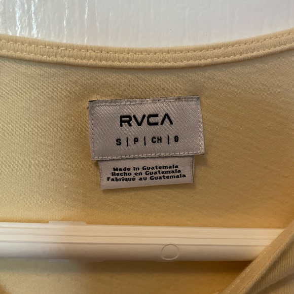 RVCA yellow t shirt - Picture 2 of 3